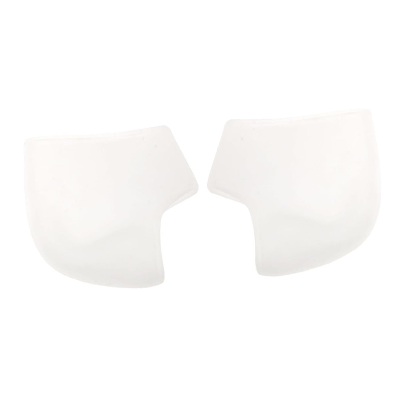Beatifufu Heel Moisturizing Socks Silicone Gel Heel Protectors Foot Skin Care Reusable White