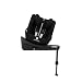 CYBEX Gold Kinder-Autositz Sirona G3 Plus ohne Base, Ab ca. 3 Monaten bis 4 Jahre (Ab Geburt mit Neugeboreneneinlage), Max. 19 kg, 61-105 cm (Ab 40 cm mit Neugeboreneneinlage), Moon Black
