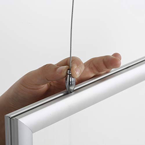 Image of M&T Displays Double Sided Snap Frame Ceiling Hanging Kit