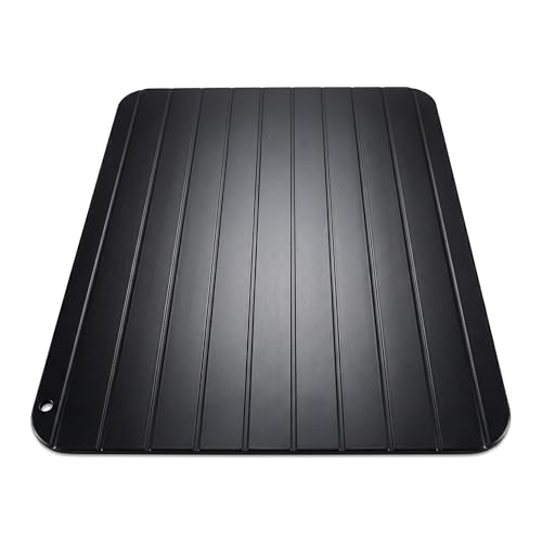 Plateau de Décongélation Rapide,Plateaux de Décongélation Planche à Décongeler en Aluminium Plateau de Dégivrage Rapide pour Viande Poisson et Aliments...