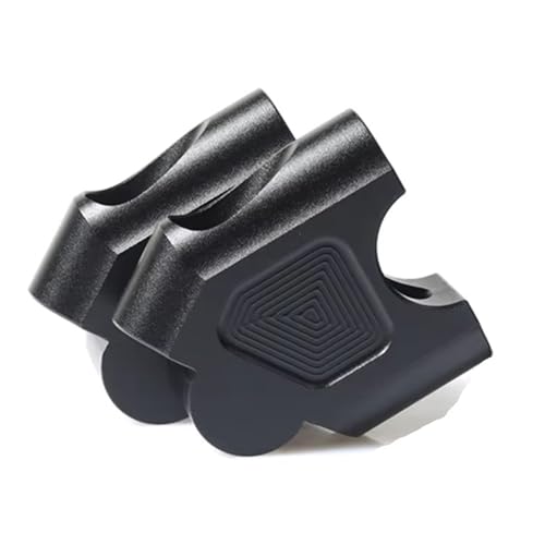 Rehausseurs de guidon VOGE 500DS et 650DS noir : adaptateurs usinés CNC pour une position idéale
