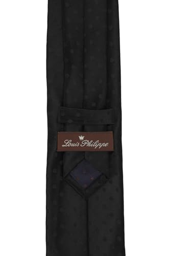 Image of Louis Philippe Men Black Textured Tie
