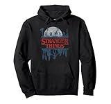 Stranger Things Blue Gradient Shadow Upside Down Logo Pullover Hoodie