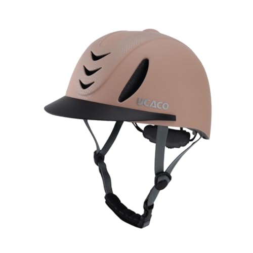 harayaa Casco de equitación con ventilación para Montar, Caqui