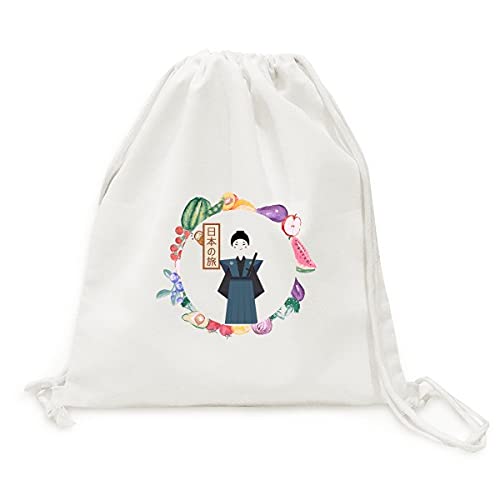 Sac en tissu pliable samouraï pour transporter vos fruits et légumes sans plastique