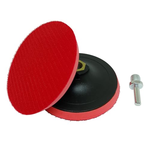 Suporte de Boina e Lixa 125mm (5 polegadas) com Rosca M14 e Adaptador para Furadeira