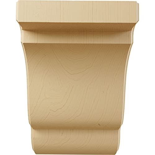 Ekena Millwork BKTW05X05X08BEAL Bedford Wood Brackets, 5 1/4"W X 5"D X 7 1/2"H , Alder thumb #1