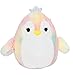 Squishmallows- Peluche Ultra Morbido con Pinguino Louisa The Rainbox, 19,5 cm, Colore Arcobaleno, SQJW21-75RP-7