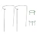 Feitore 2-Pack Half Round Garden Plant Support Ring Hoop Strong Metal Garden Border Supports for Peonies, Roses, Hydrangea, 11.8" Wide x 19.7" High
