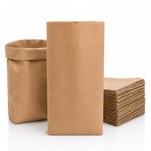 Sachets kraft robustes à fond plat 17 x 26 cm pour épicerie fine - 2