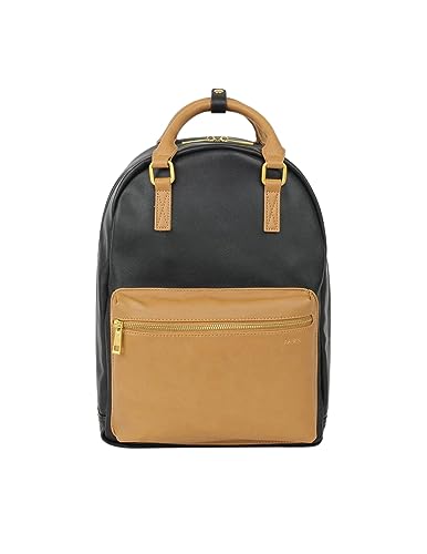 FAWN DESIGN Diaper Pack (Classic Backpack with Contemporary Diaper Bag Features) (Black/Tan)