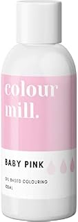 Colour Mill *Bulk Large 100ML* Next Generation Oil Based Food Colouring for Baking, Decorating, Icing and Cooking Food Dye DIY Slime and Crafts Making 100ml Baby Pink
