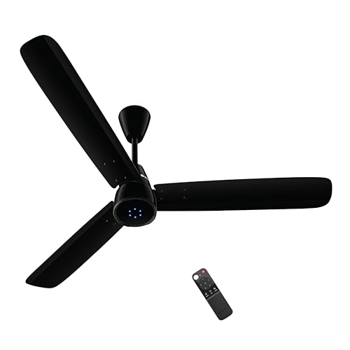 Image of atomberg Renesa Epoque 1200mm BLDC Ceiling Fan with Remote | Advance Air+ Technology | BEE 5 star Rated | Low Noise | Sleek Design | 2 Year Warranty | Gloss Black