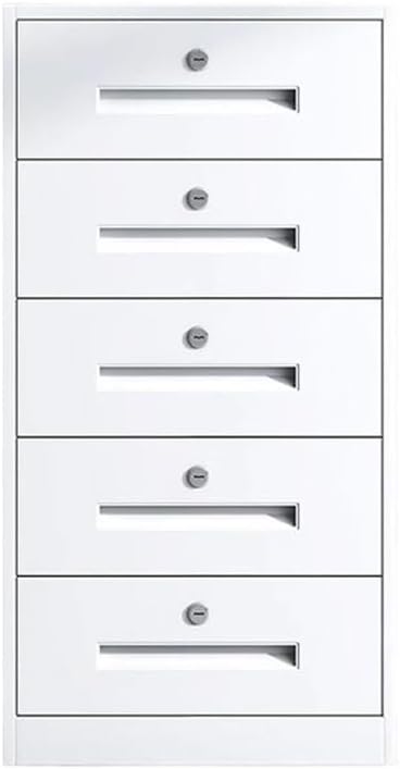 Filing Cabinet Steel Home Chest of Drawers Office Increased Capacity Multifunctional Storage Cabinet File Data Office Cabinet Drawer Cabinet(White)