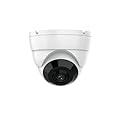 Real HD 4K 8MP PoE IP Fisheye 180° Panoramic Ultra Wide Viewing Angle Dome Security Camera Outdoor, 65ft IR Night Vision, H.265 IP66 Waterproof, Compatible with NVR, NDAA Compliant
