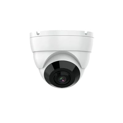 Real HD 4K 8MP PoE IP Fisheye 180° Panoramic Ultra Wide Viewing Angle Dome Security Camera Outdoor, 65ft IR Night Vision, H.265 IP66 Waterproof, Compatible with NVR, NDAA Compliant