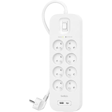 Belkin Multiprise Parafoudre USB 8 Prises Cover