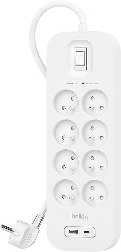 Belkin Multiprise Parafoudre 8 Prises avec USB