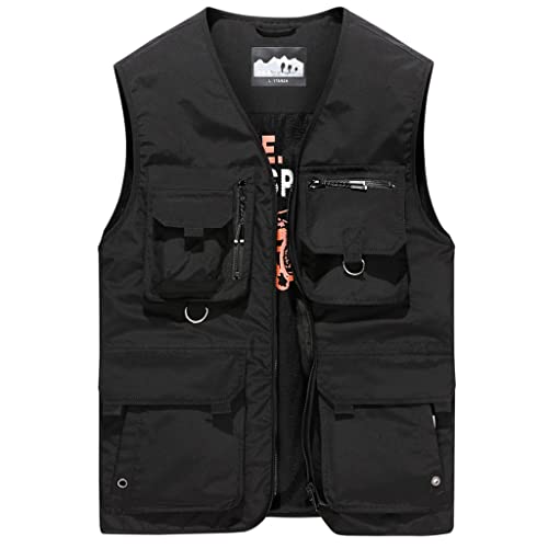 Veste d'outillage pour hommes anti-pluie RJJ gilet de pêche grand confort taille 2XL