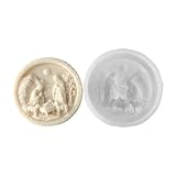 Kerzenform aus Silikon zum Thema Weihnachten für komplizierte Designs und wiederholte Handwerkskunst, religiöse Kerzenform aus Silikon