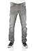 Produktbild MUSTANG Herren Jeans Real X Oregon Tapered K Stretchhose Jeanshose Sweathose Denim 87% Baumwolle Blau Schwarz Grau (33W / 30L, Light Grey Denim (311))
