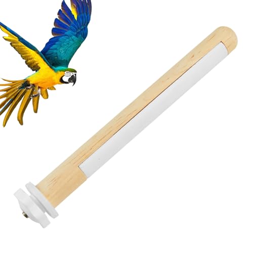 Ahuuen Posaderos para Jaulas,Posadero de Rama para Aves con Superficie para Afilar Pico | Juguete De Descanso Y Escalada para Agapornis Y Ninfas
