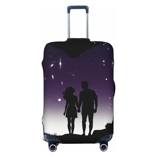 Housse de valise de voyage anti-rayures : finis les bagages abîmés avec ce modèle L noir