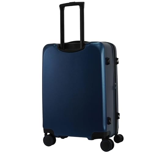 Image of Verage Luxe Freeland 68 cms Blue Check-in Hardsided Trolley Bags for Travel, Expandable Hardshell Suitcase with Spinner Wheels, TSA Approved Lock Luggage (Medium-Check-in 24 inch)