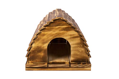 Rycroft Wooden Hedgehog House, Wildlife Garden Sanctuary Shelter with Door
