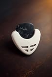 SLS Music – Guitar Pick Holder | White Pick Case for Acoustic & Electric Guitar, Bass & Ukulele | Durable Compact Pick Storage Accessory