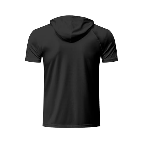 5 Pack Men's Short Sleeve Shirt UPF 50+ Sun Protection Hoodie Shirts Quick Dry Lightweight for Running Workout Hiking Fishing3