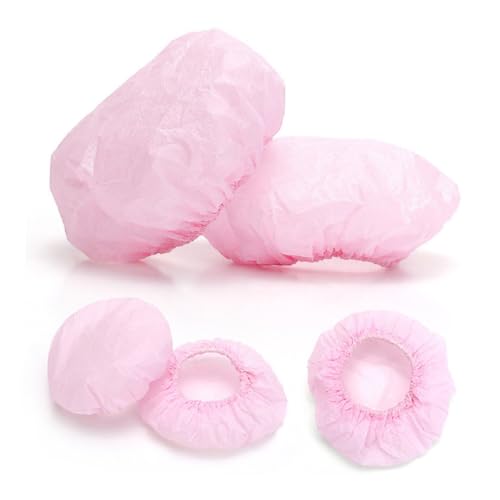 LALADEFIEE 90個 イヤーシールド イヤープロテクターキャップ シャワーイヤーマフ クリアな染毛剤 イヤーシャワーキャップ 防水耳 軽量トラベルミラー 耳カバー サロンイヤープロテクション