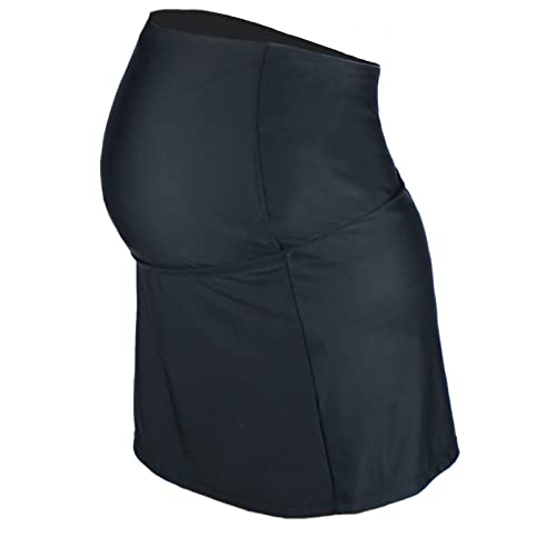 Oceanlily High Waist Over The Belly Maternity Swimwear Swim Skirt-Swim Brief Attached3