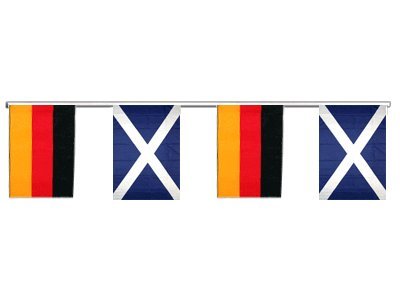 Guirlande d'amitié Allemagne - Ecosse Digni 6 m pour éviter les décors fragiles