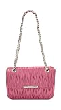 Miu Miu Women's Pre-Loved Pink Nappa Chain Flap Shoulder Bag, Pink, One Size