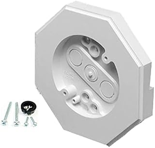 iMBAPrice 8141-1 Vertical Siding Lamp Octagon Mounting Kit with Built-in Box for 1/2 Inch (0.5") Outdoor Vertical Siding LAP