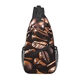 Polyvalence : ce sac à bandoulière imprimé grains de café arbore un design simple et élégant qui convient à tous les styles, s'adapte facilement aux courts voyages, trajets quotidiens ou sorties d'entraînement.