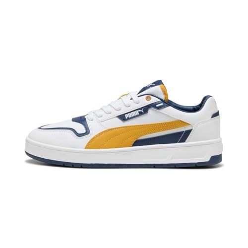 Puma Tenis Unisex Court Classic Street, Puma White Archive Gold Persian Blue, 43 EU