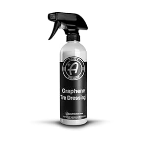 Adam’s Polishes Graphene Tire Dressing – Deep Black Finish W/Graphene Non Greasy Car Detailing | Use W/Tire Applicator After Tire Cleaner & Wheel Cleaner | Ceramic Coating Like Tire Protection (16oz)