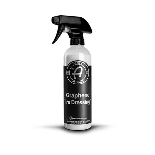 Adam's Polishes Graphene Tire Dressing - Deep Black Finish W/Graphene Non Greasy Car Detailing | Use W/Tire Applicator After Tire Cleaner & Wheel Cleaner | Ceramic Coating Like Tire Protection (16oz)