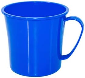 BALIKITI LLC Coffee Mug, Tea Mug, Soup mug, Blue mug, microwavable plastic, 20 Ounces, 615 ml large mug, dishwasher safe mug, handle stays cool