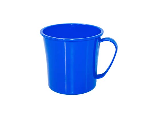 Coffee Mug, Tea Mug, Soup mug, Blue mug , microwavable plastic, 20 Ounces, 615 ml large mug, dishwasher safe mug, handle stays cool