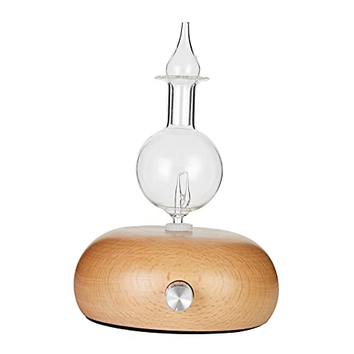 Aromathérapie Diffuseur Nébulisation Diffuseur D'huiles Essentielles, Bois Verre Nébuliseur, Eau, remplit Chambres avec, UN