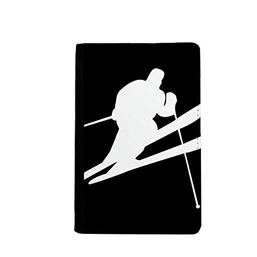 Portefeuille de voyage pour passeport noir motif silhouette pour globe-trotteurs