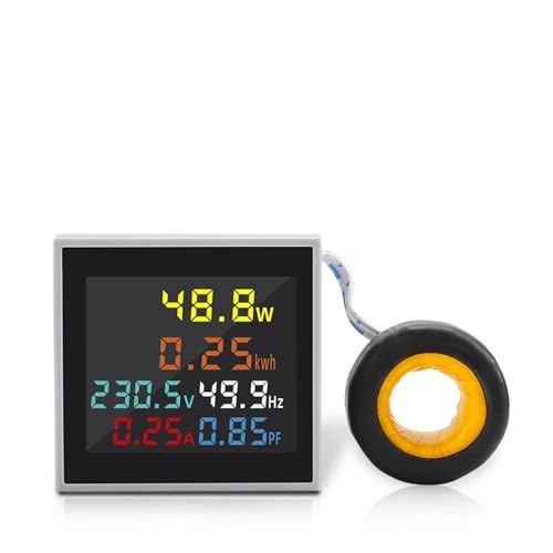 Voltmètre ampèremètre AC 50-300V 100A multifonction 6 en 1 pour tableau électrique