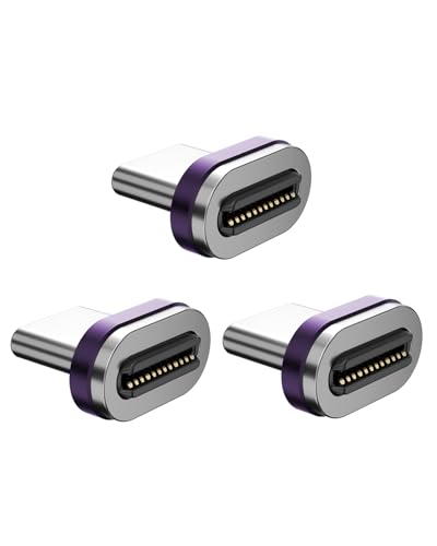 Adaptateur USB magnétique 24 broches type C OTG charge rapide embout de rechange Samsung Galaxy Lot de 3