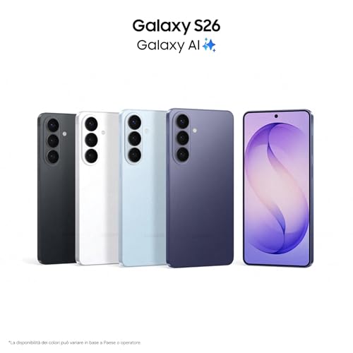 Samsung Galaxy S26 Smartphone AI, 256GB, 3 anni di Garanzia, Processore Avanzato, Assistente Foto, Creative Studio, Camera 50 MP, 4300 mAh, Black [Versione italiana] - Immagine 2