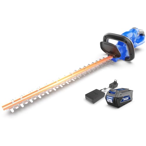 Wild Badger Power Hedge Trimmer 40V 24 Cordless Powerful Electric Hedge Trimmer 2.0Ah Battery and Charger Included