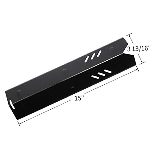 Rejekar Porcelain Steel Heat Plate For Backyard Grill By12-084-029-98, Backyard Gbc1255W, Uniflame Gbc1059Wb, Dyna Glo Dgf493Bnp Dgf510Sbp, 15 Inch Heat Shield Tent Flame Tamer Burner Cover #TOP2