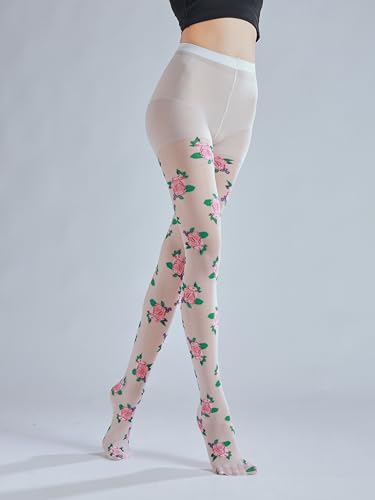 Image of Sahabowi Women Tights, Sheer High Waist Pantyhose, Vintage Control Top Stockings, Siwa6